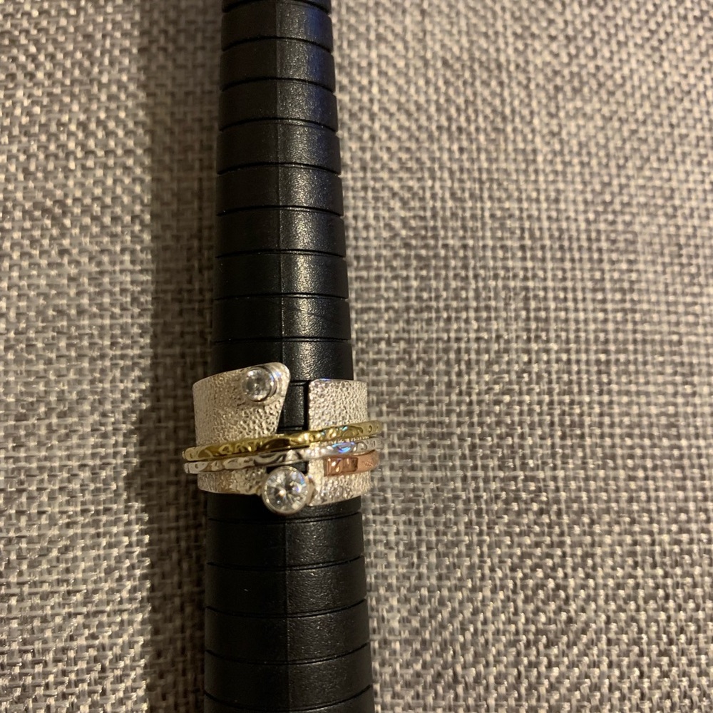 Sterling silver spinner ring